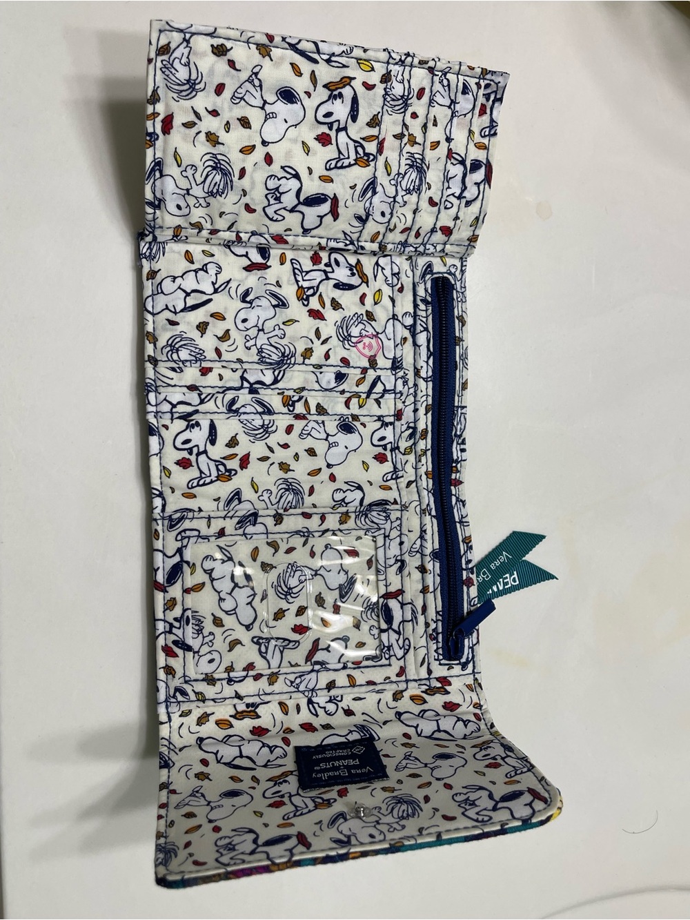 Vera Bradley x Peanuts Trifold Wallet featuring the limited-e - Picture 2 of 6